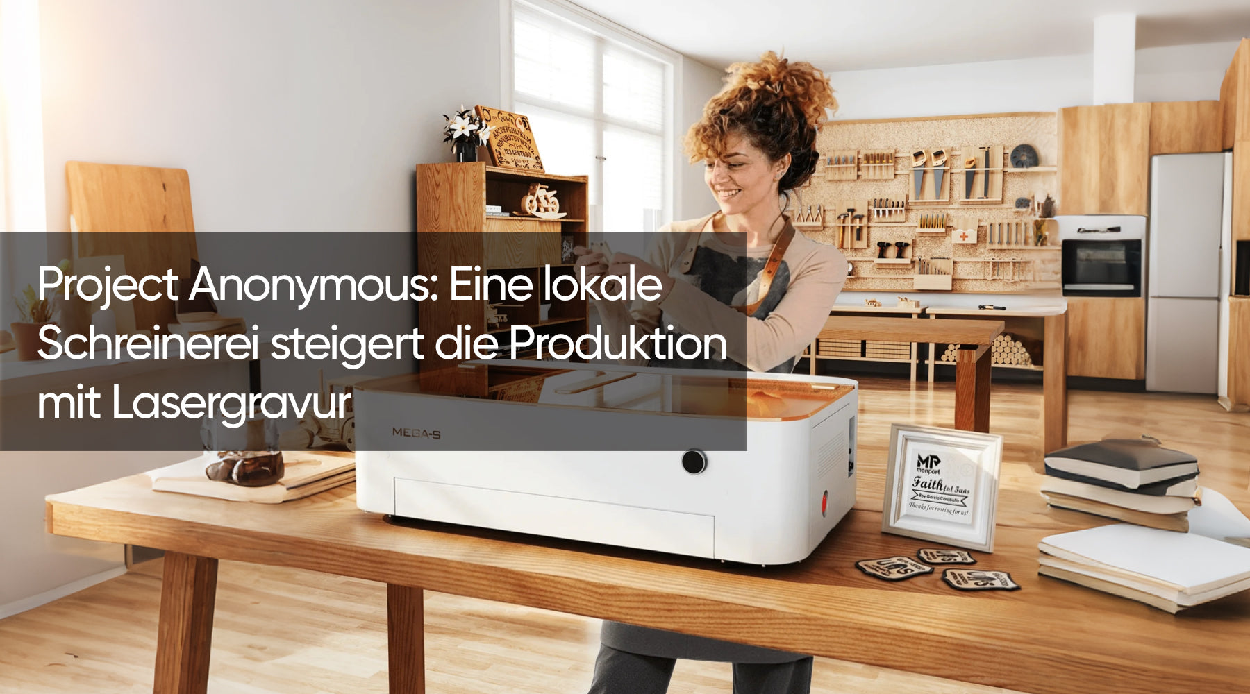 Project Anonymous: Eine lokale Schreinerei steigert die Produktion mit Lasergravur