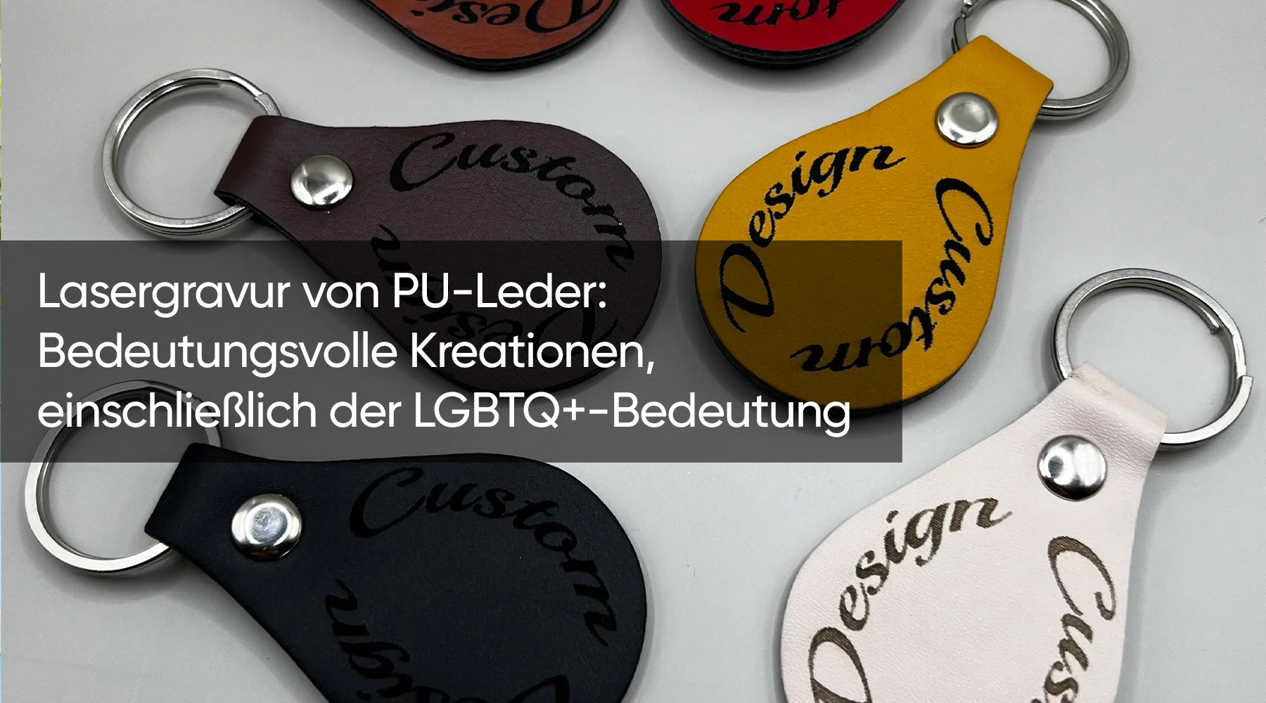 Lasergravur von PU-Leder