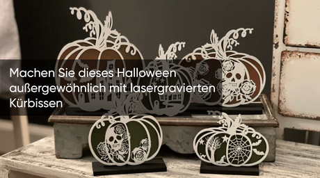 Machen Sie dieses Halloween außergewöhnlich mit lasergravierten Kürbissen