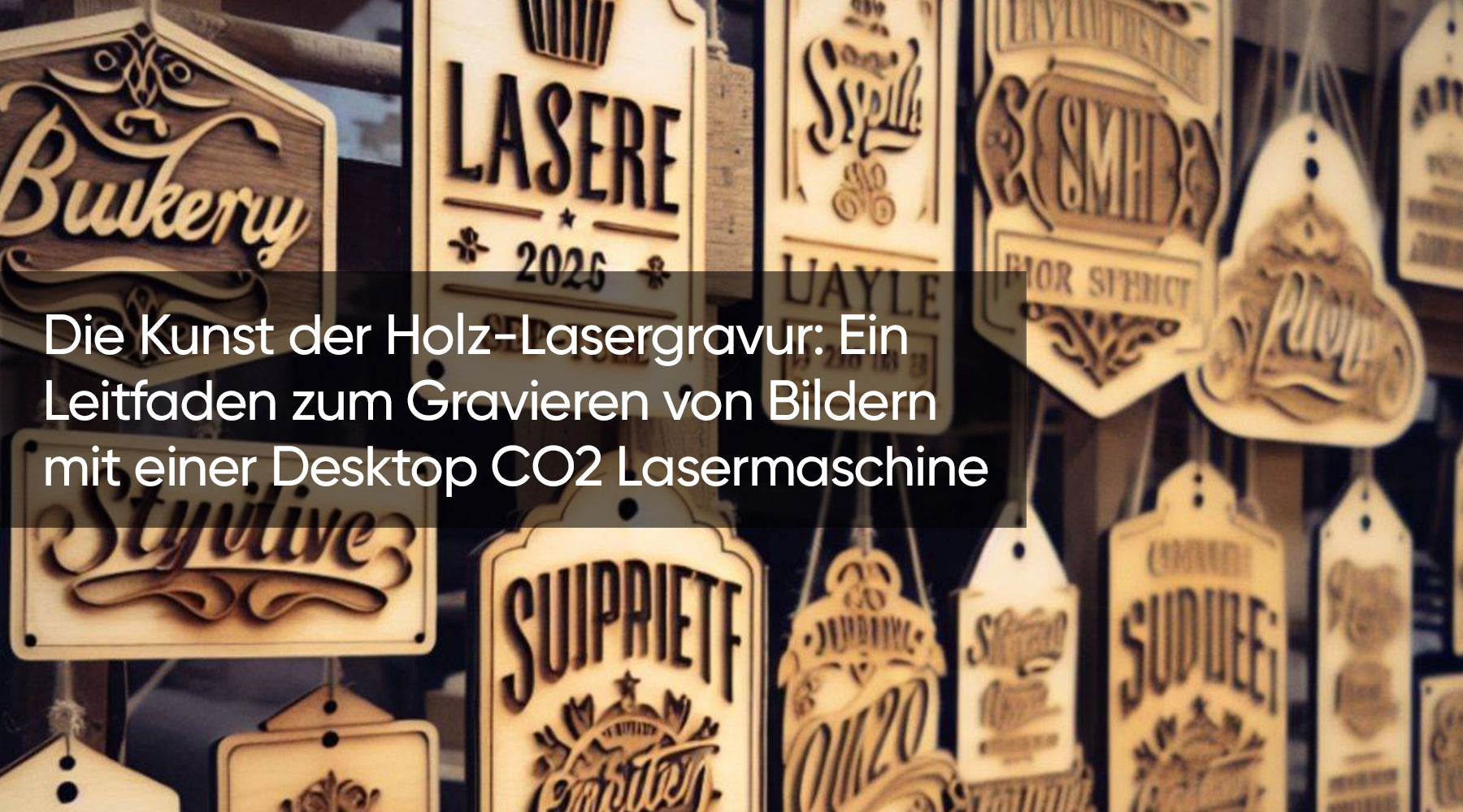 Die Kunst der Holz-Lasergravur: Ein Leitfaden zum Gravieren von Bildern mit einer Desktop CO2 Lasermaschine