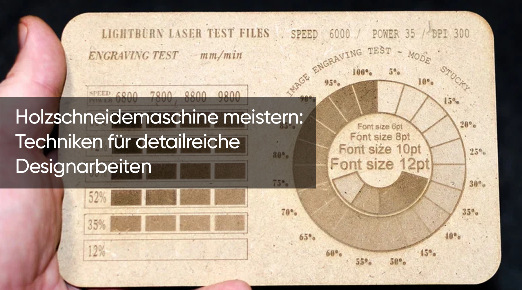Holzschneidemaschine meistern: Techniken für detailreiche Designarbeiten
