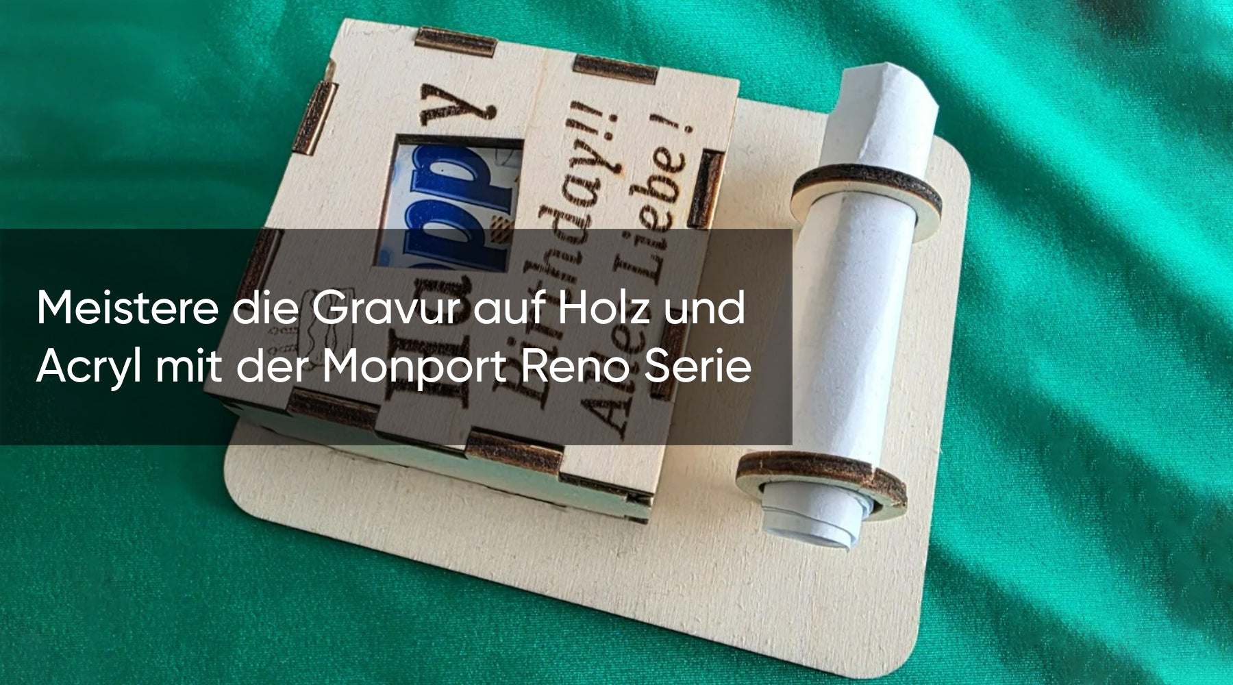 Meistere die Gravur auf Holz und Acryl mit der Monport Reno Serie