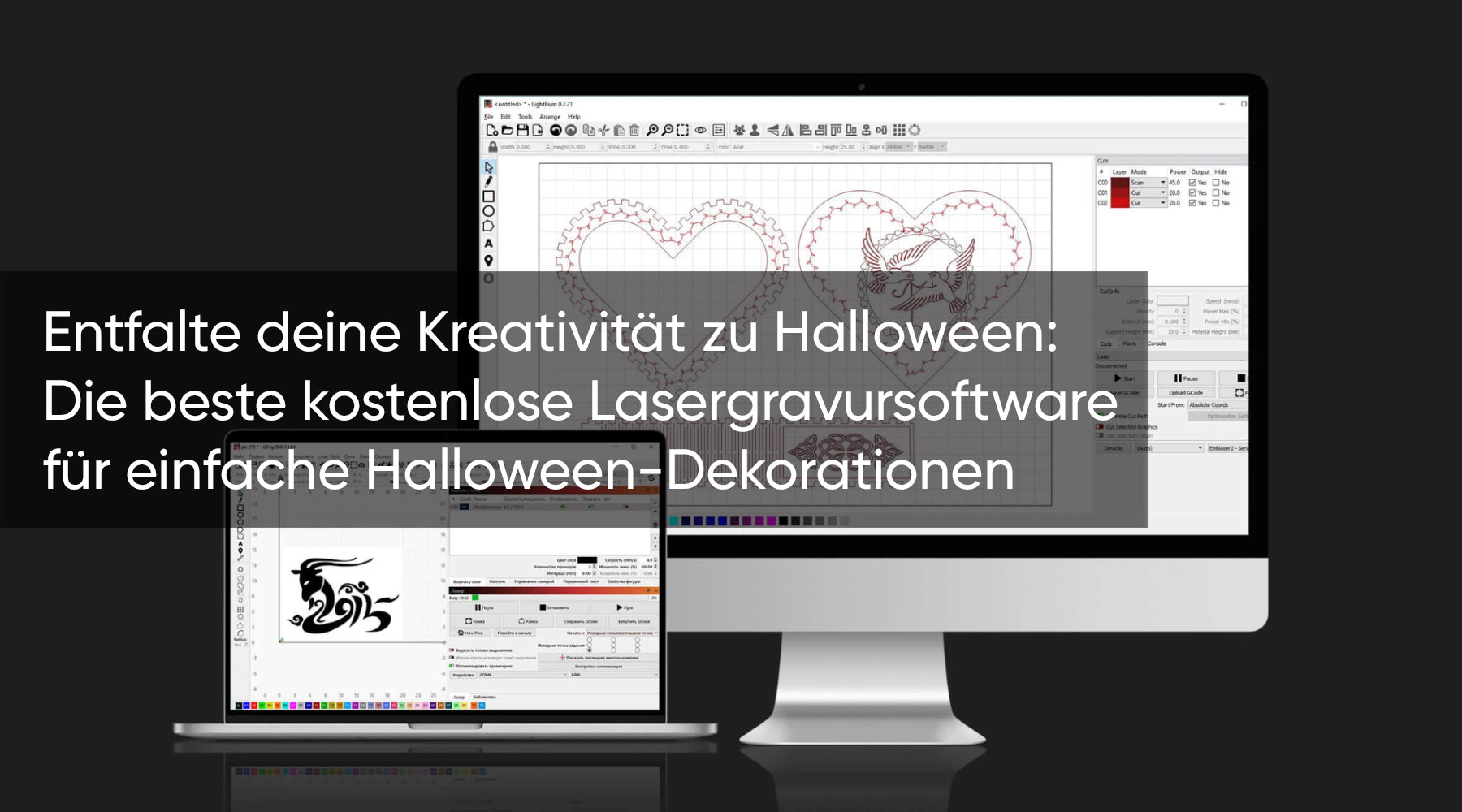 Entfalte deine Kreativität zu Halloween: Die beste kostenlose Lasergravursoftware für einfache Halloween-Dekorationen