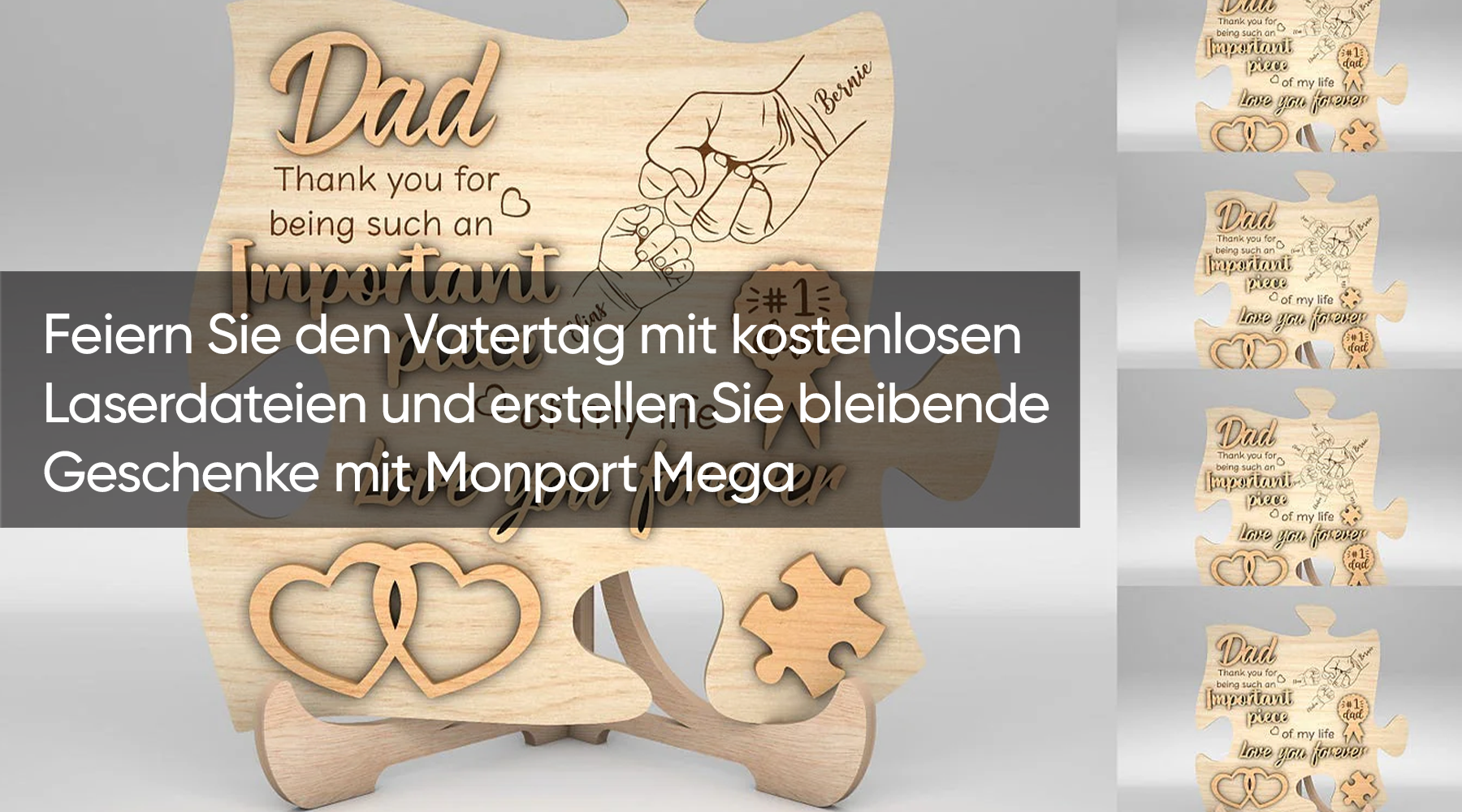Feiern Sie den Vatertag mit kostenlosen Laserdateien und erstellen Sie bleibende Geschenke mit Monport Mega