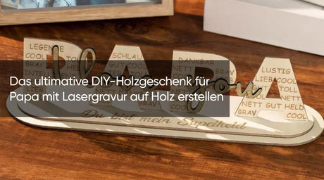 Lasergravur auf Holz
