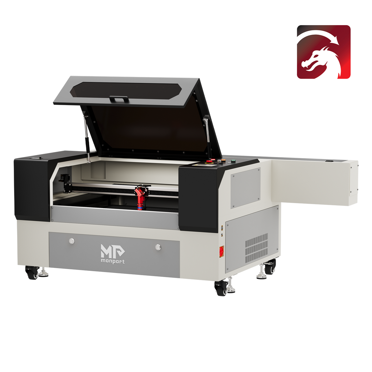 Monport 100W CO2 Laser Graviermaschine & Cutter (500x700mm) mit Autofokus