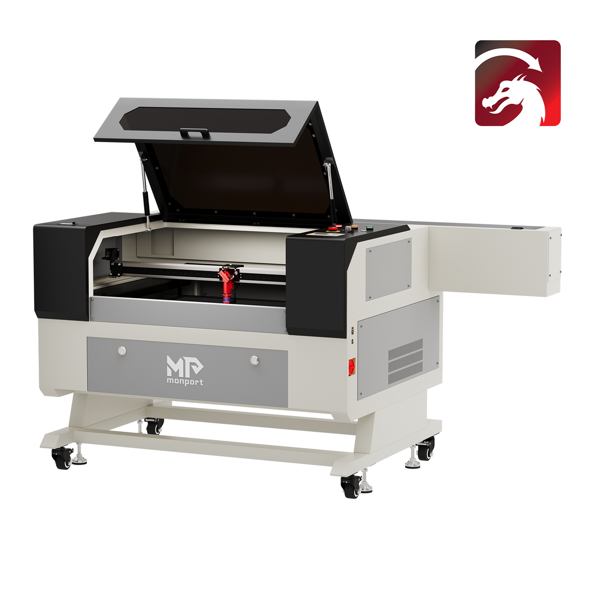 Monport CO2 100W Laser Graviermaschine & Cutter (500x700mm) mit Autofokus und Halterung