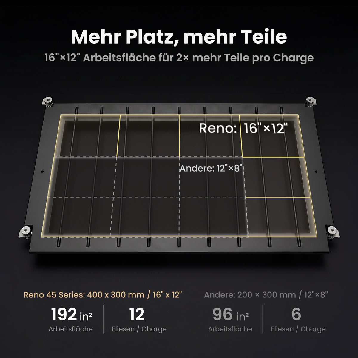 Monport Reno45 Pro Vision 45W Desktop CO₂-Lasergravierer und -Schneider (16" x 12") mit 8MP HD-Kamera, Assistierter Autofokus-Unterstützung und integrierter Wasserkühlung