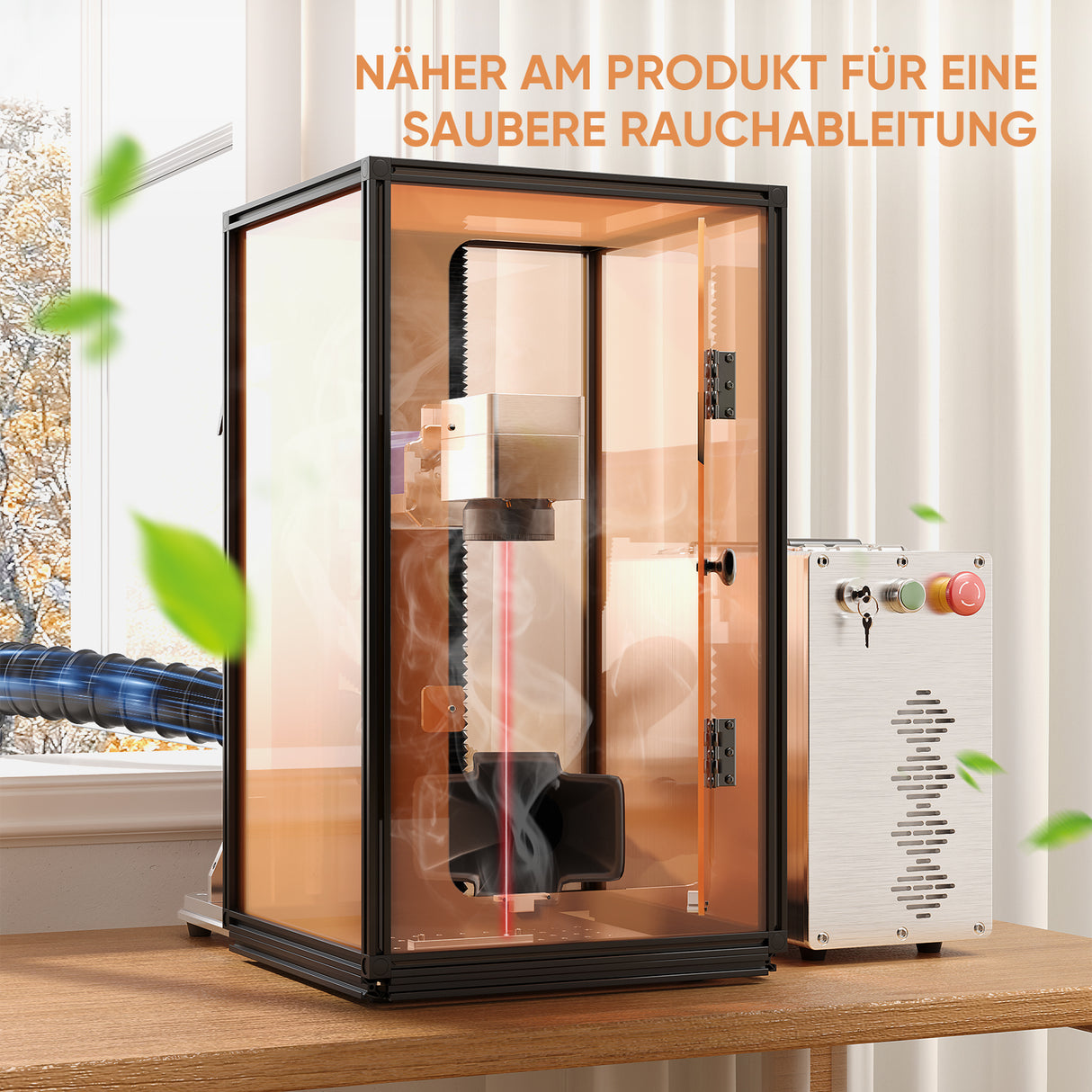 Monport Lasergravur-Gehäuse für GQ & GPro Faserlaser (mit Türschutzschalter)