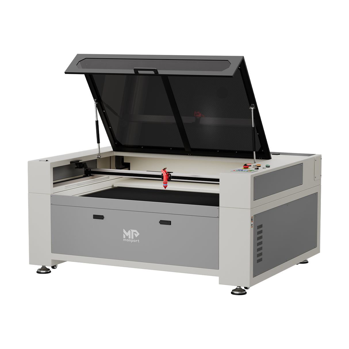 Monport 150W CO2 Eingebaut Wasserkühlsystem Laser Graviermaschine & Cutter mit (1600x 1000mm) Gravurfläche