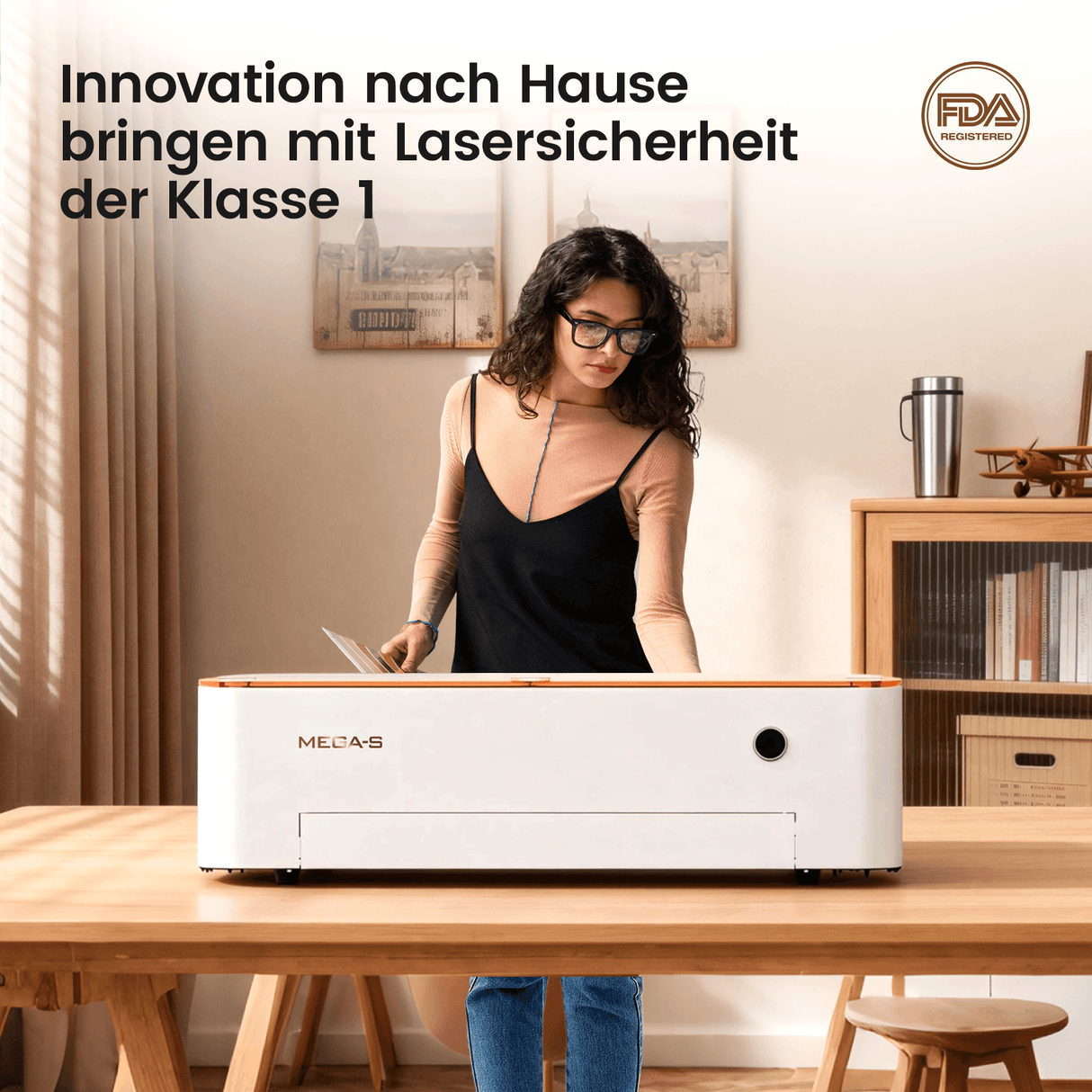 Monport Mega S – Upgrade der Mega-Serie: 70W CO₂ Lasergravier- und Schneidemaschine mit intelligenter Präzision