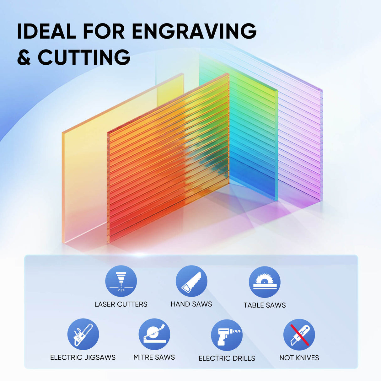 Monport Select 12''x12'' Acrylplatte (3 Stück)