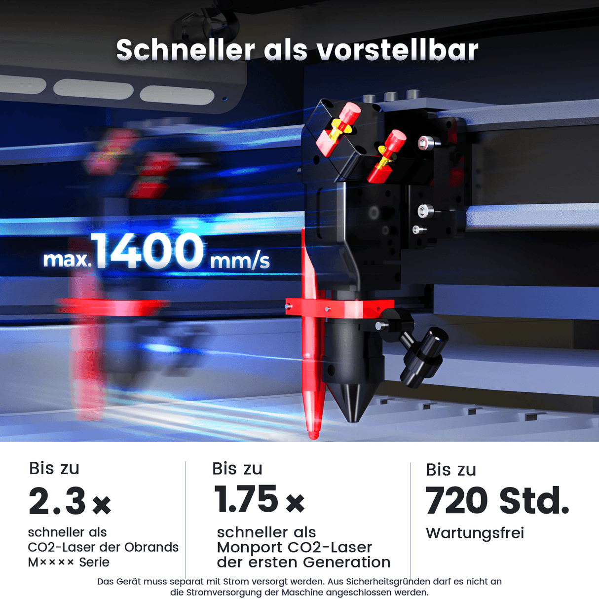 Monport Effi9S Upgraded 90W CO₂-Lasergravier- und Schneidemaschine (914 × 610 mm) mit Autofokus und integriertem Wasserkühler 4,9 (18 Bewertungen)