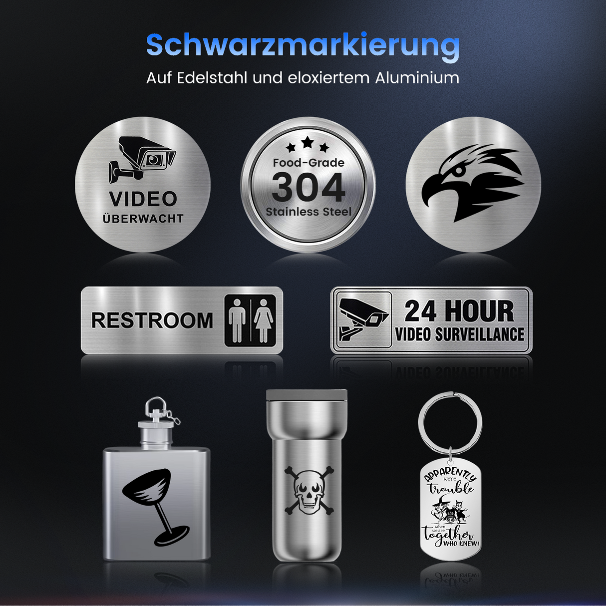 Monport GT 30W Getrennter Faserlaser-Gravier- und Markiermaschine mit Autofokus (150 mm × 150 mm) – Gerät