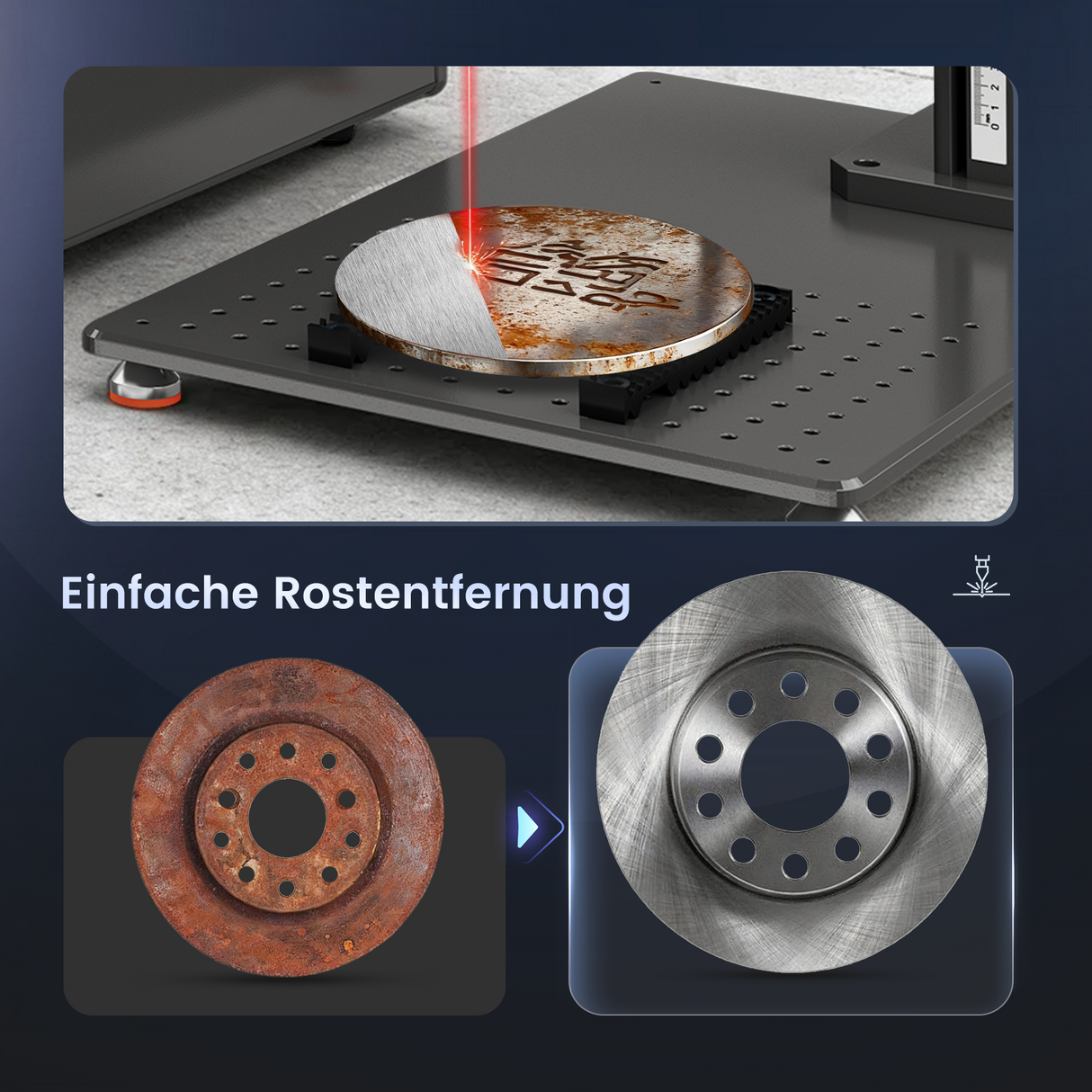 Monport GT 60W Getrennte MOPA-Faserlaser-Gravier- und Farbmarkiermaschine mit Autofokus – Gerät