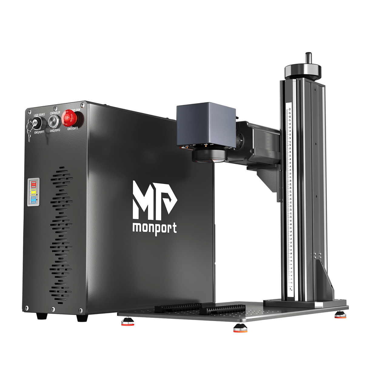 Monport GT 200W Split MOPA & Autofokus-Faserlaser-Gravierer & Farbemarkierungsmaschine