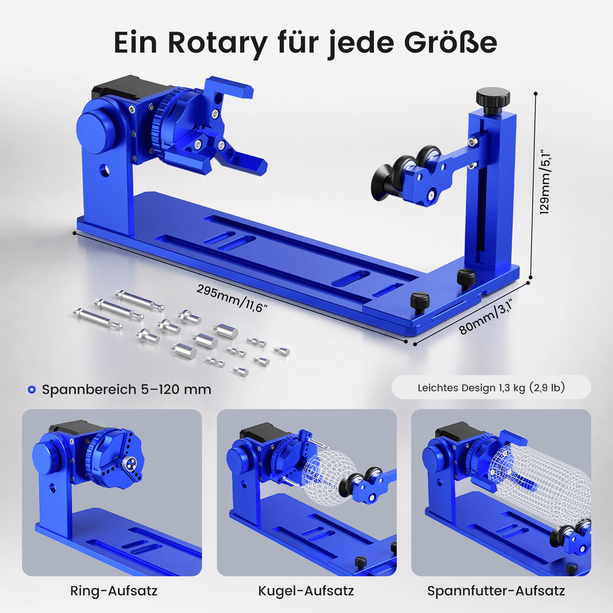 Multifunktionale-Verbesserte Drehachse für Reno/Gpro Vision