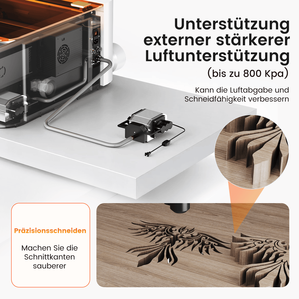 Monport MegaS – Upgrade der Mega-Serie: 70W CO₂ Lasergravier- und Schneidemaschine mit intelligenter Präzision