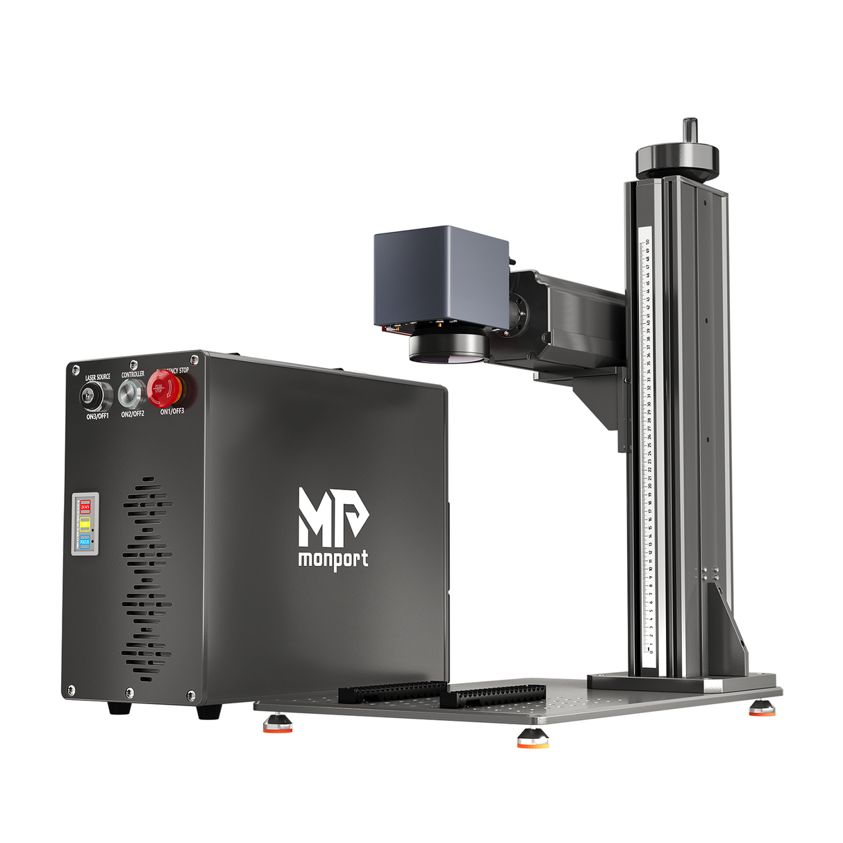 Monport GT 30W Getrennter Faserlaser-Gravier- und Markiermaschine mit Autofokus (150 mm × 150 mm) – Gerät