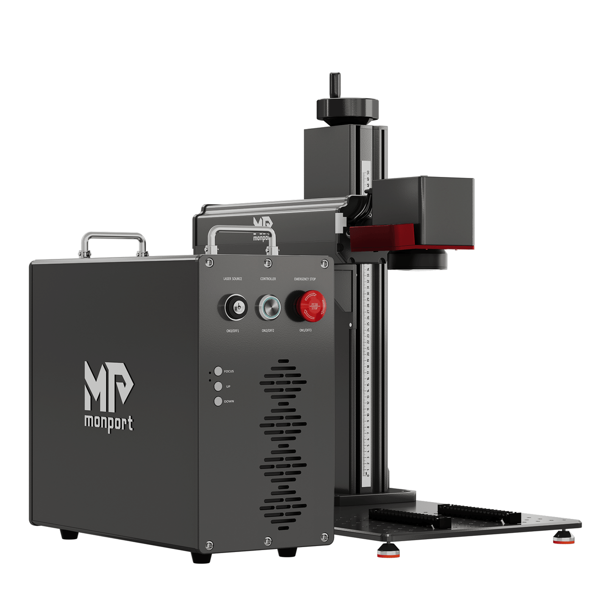 Monport GPro 60W MOPA Vision Faserlaser Maschine – Mit Vision-System für automatische Positionierung, präzise Metallgravur & Laserbeschriftung