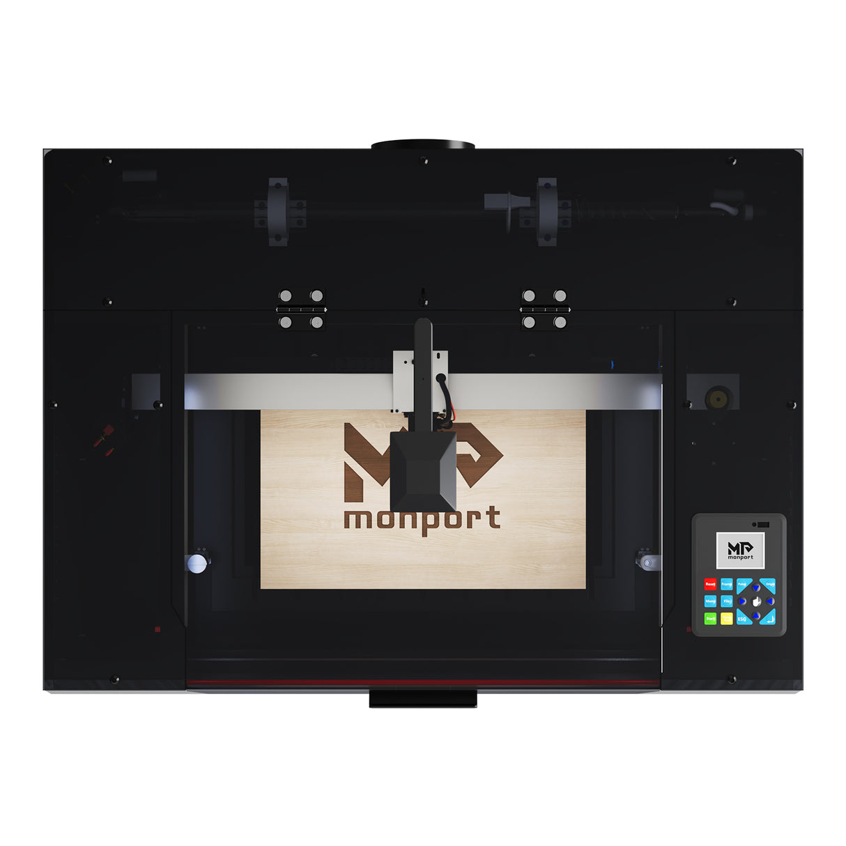 Monport Reno45 Pro Vision 45W Desktop CO2 Lasergravur- und Schneidemaschine (16" x 12") mit 8MP HD-Kamera und magnetischer Autofokus-Unterstützung