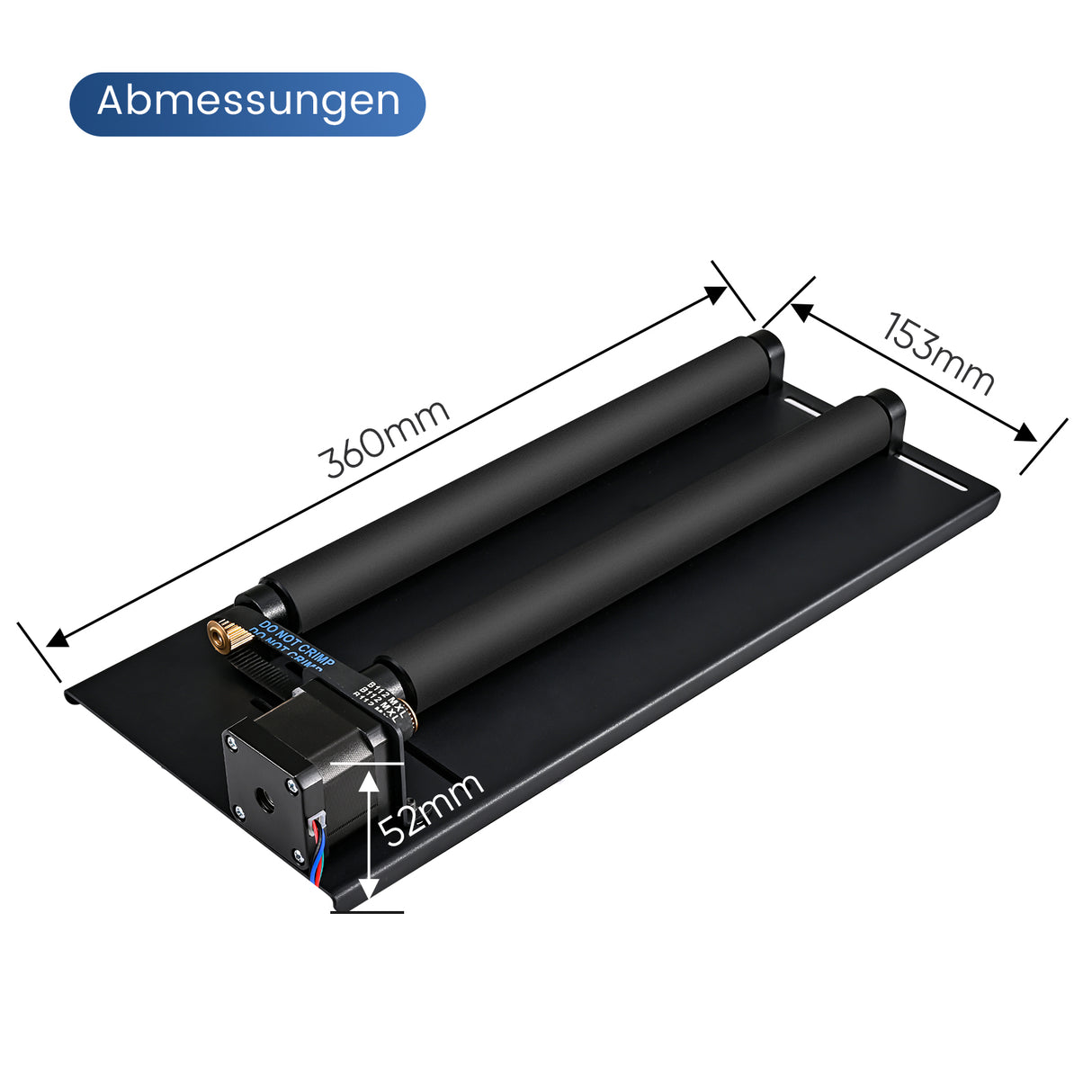 Monport Laser Rotary Roller 360° for 60W-150W CO2 Laser Engraver for holding cylindrical objects
