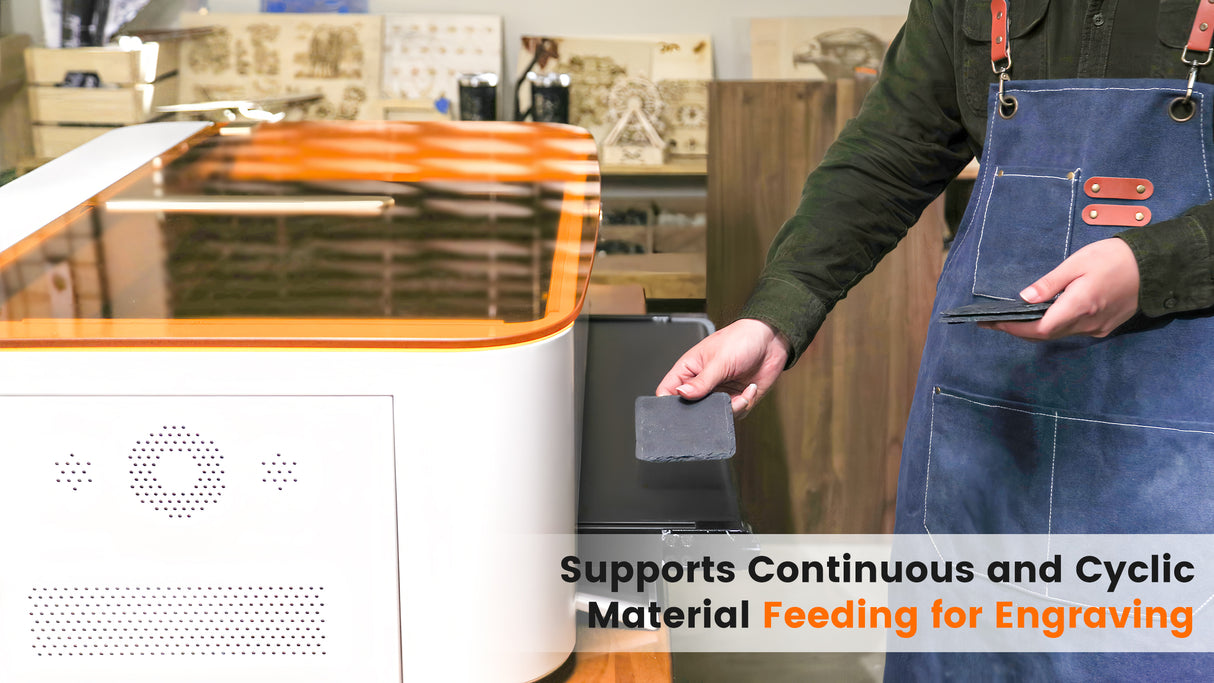 Monport-Förderband für die intelligente Mega 70W-Desktop-Graviermaschine