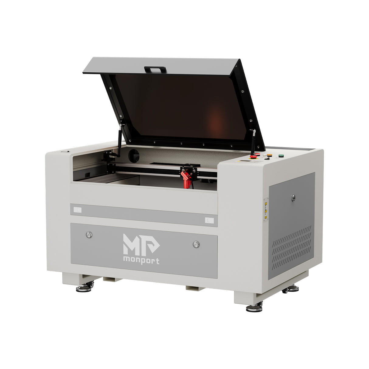 Monport 60W CO2 Laser Graviermaschine & Cutter (600 x 400mm) Gravurfläche mit Autofokus