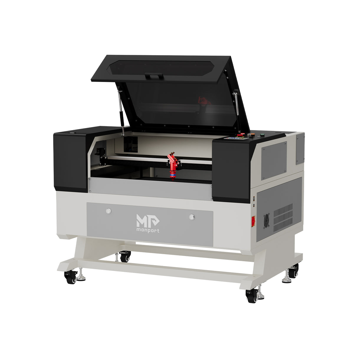 Monport 60W CO2 Laser Graviermaschine & Cutter (700 x 500mm) Gravurfläche mit Autofokus