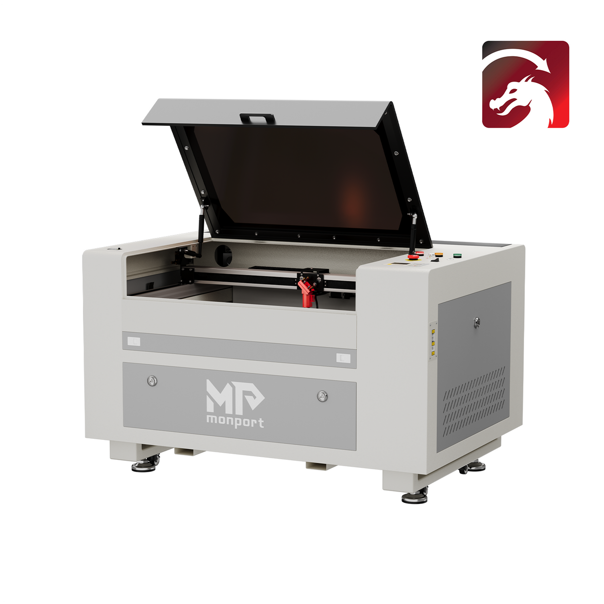 Monport 60W CO2 Laser Graviermaschine & Cutter (600 x 400mm) Gravurfläche mit Autofokus