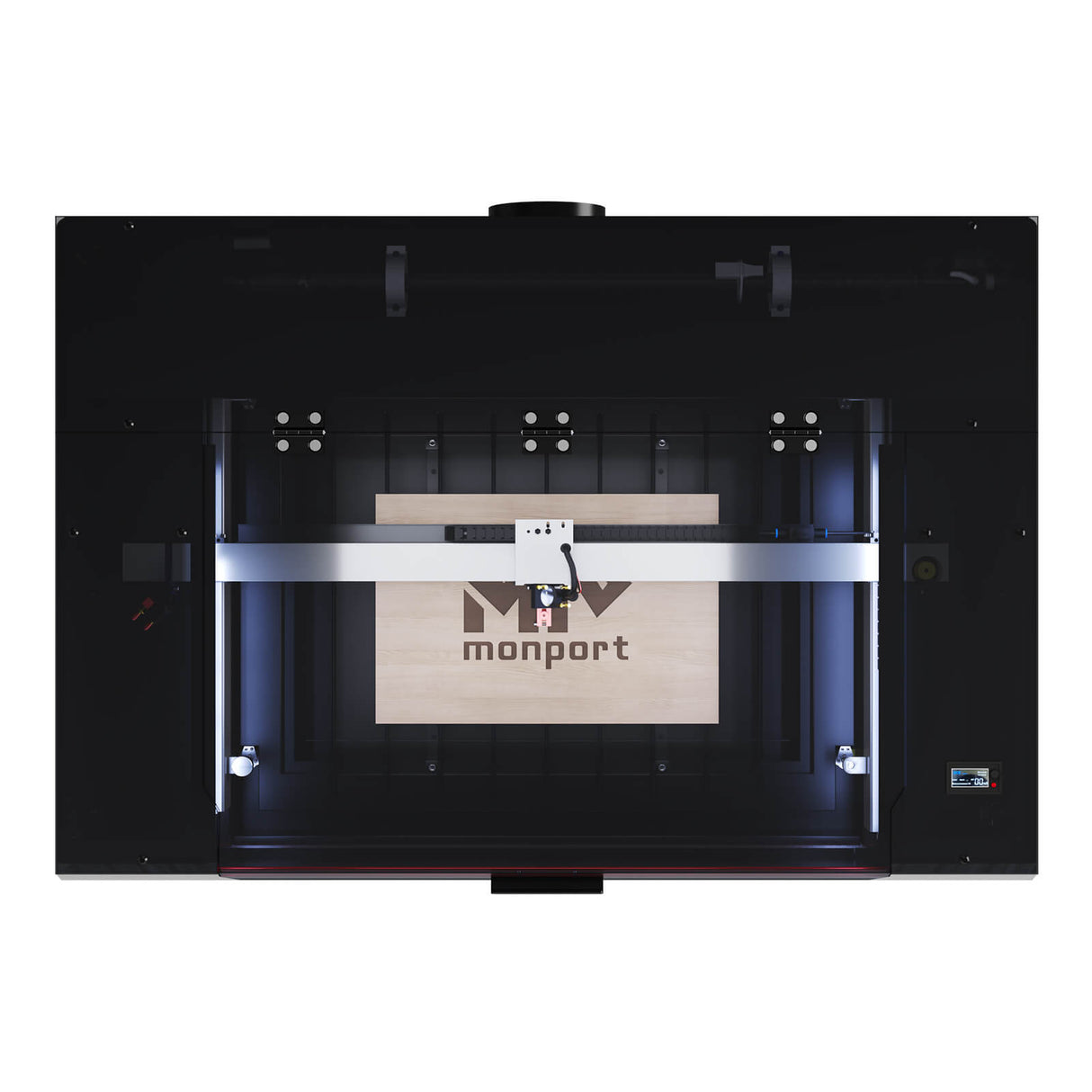 Monport Reno65 65W Desktop CO2 Lasergravierer & Schneidegerät (24“X 16“) mit brandneuem Assistierter Autofokus