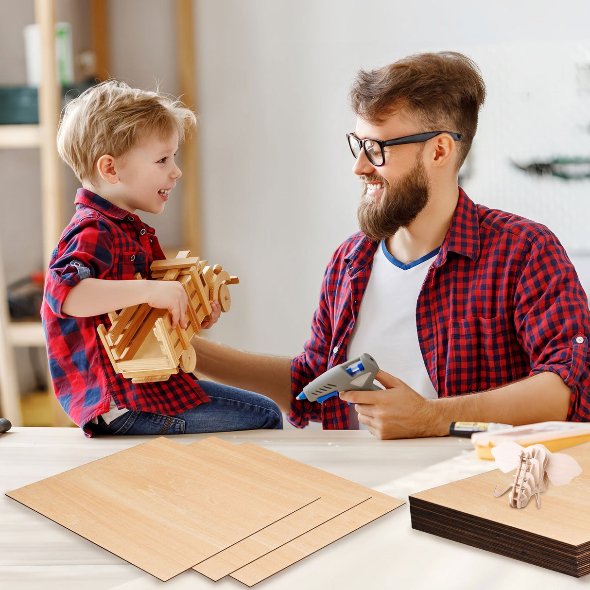 Monport Ausgewähltes Lindensperrholz für Lasergravierer und -schneider, Heimwerkerarbeiten