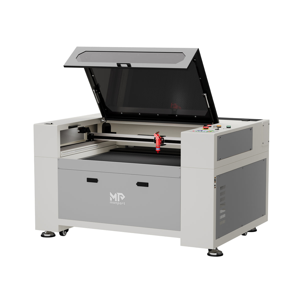 Monport 80W CO2 Eingebaut Wasserkühlsystem Laser Graviermaschine & Cutter mit (900 x 600mm) Gravurfläche