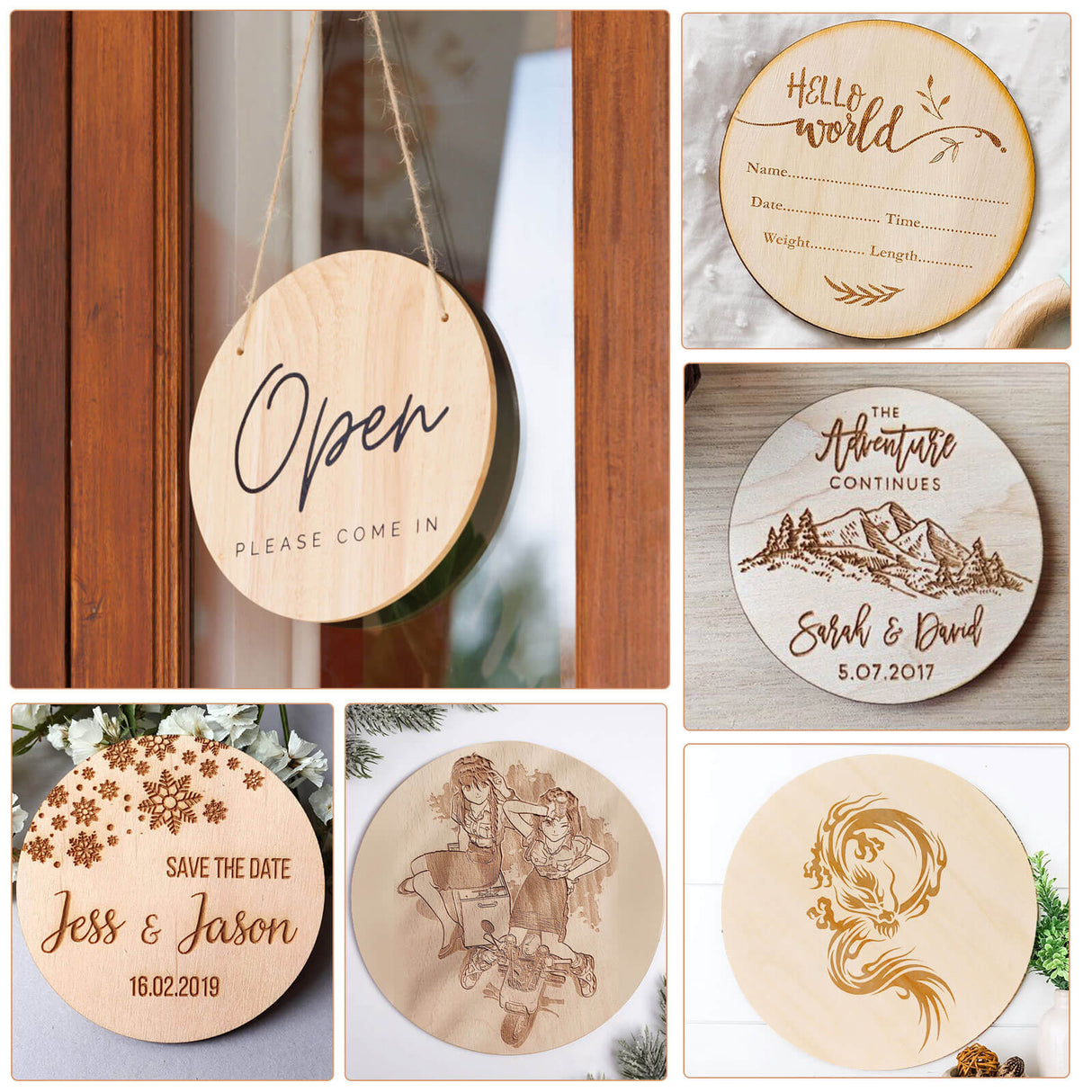 Monport Ausgewähltes Lindensperrholz für Lasergravierer und -schneider, DIY-Basteln