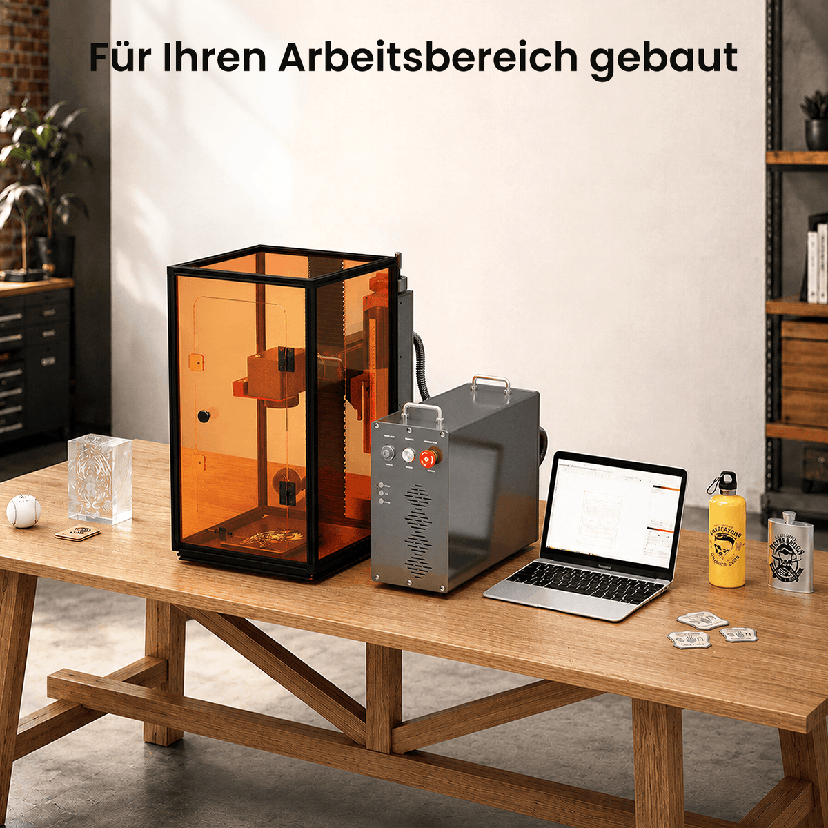 Monport Lasergravur-Gehäuse für GT & GPro Faserlaser (mit Türschutzschalter)
