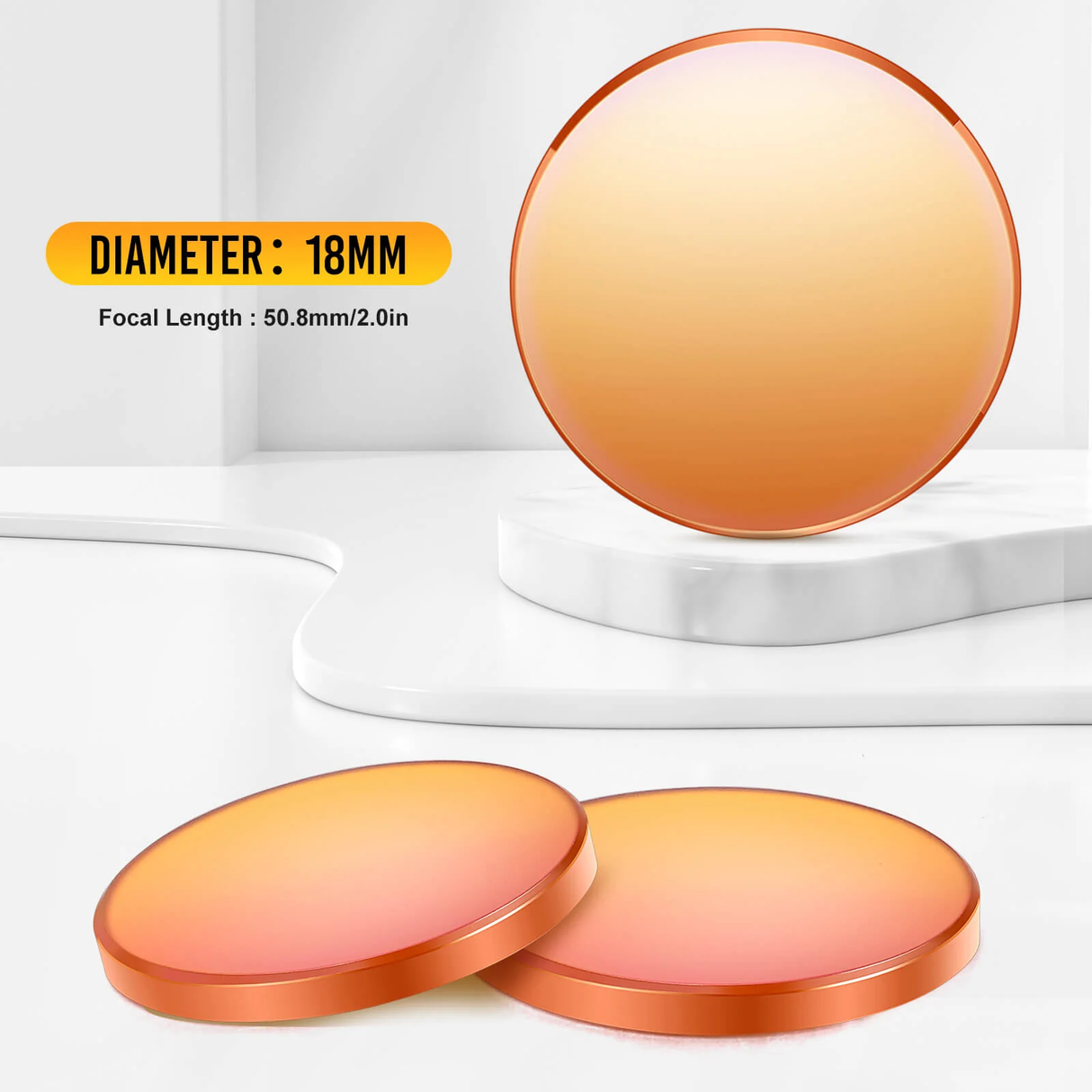 Monport 18mm Fokus Linse für 60W-150W CO2 Lasergravierer