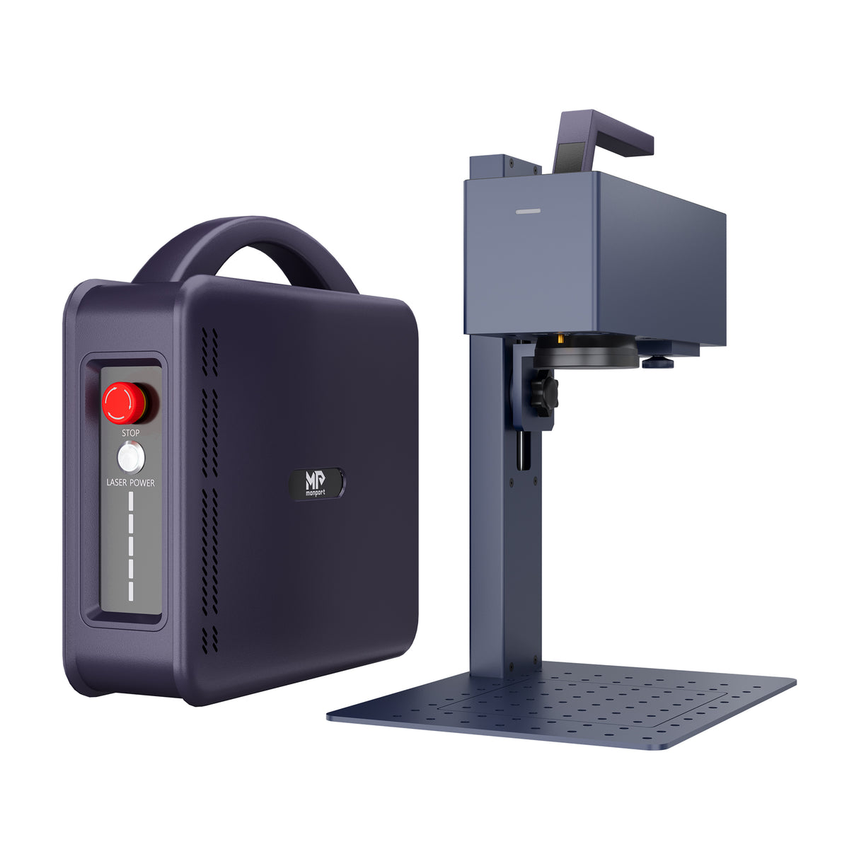 Monport 20W tragbarer Mini-Faser-Lasergravierer für farbige Metallbeschriftung