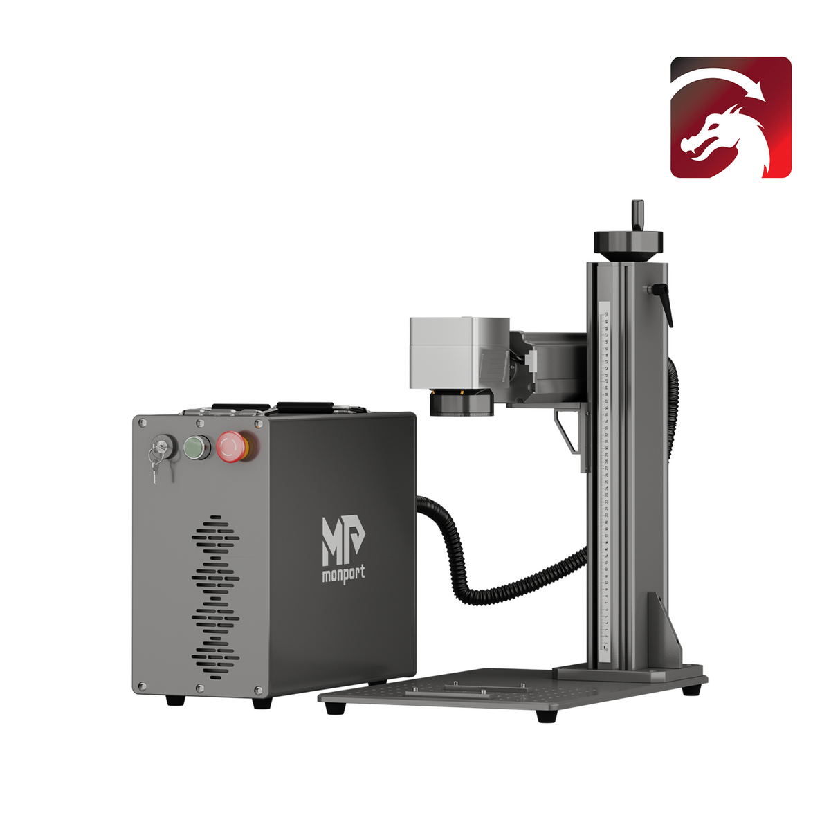 Monport 60W (175 x 175 mm) GPro MOPA Faserlaser Gravier & Markiermaschine mit manuellem Fokus