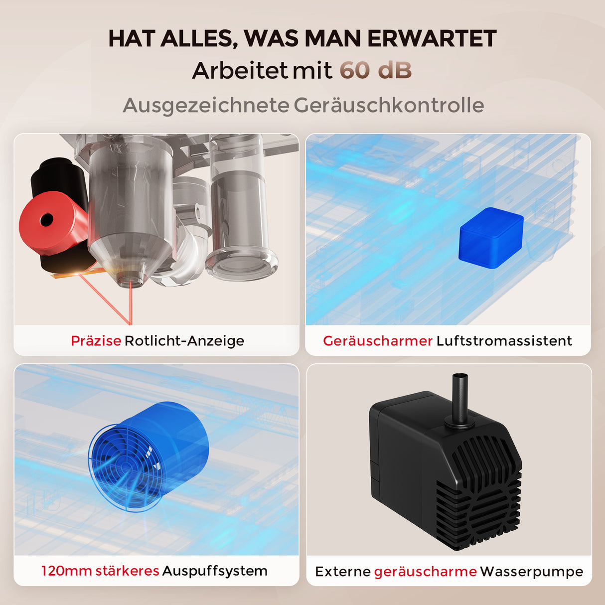 Monport Reno45 45W Desktop CO2-Lasergravierer und -schneider (16" x 12") mit brandneuem Assistierter Autofokus