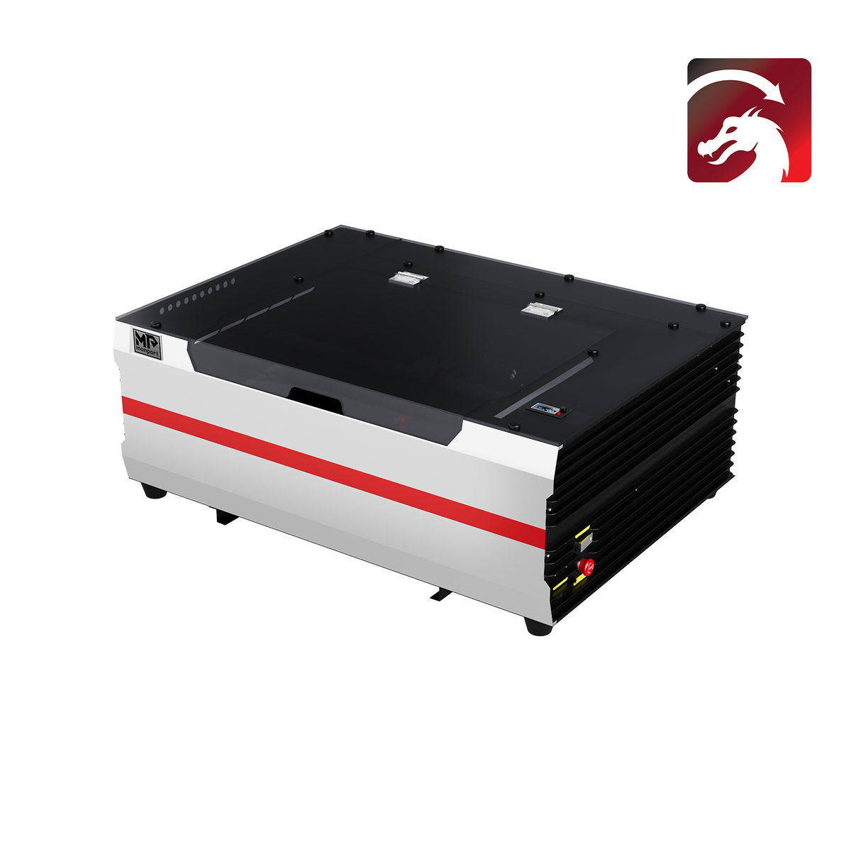 Monport Reno45 45W Desktop CO2-Lasergravierer und -schneider (16" x 12") mit brandneuem Assistierter Autofokus