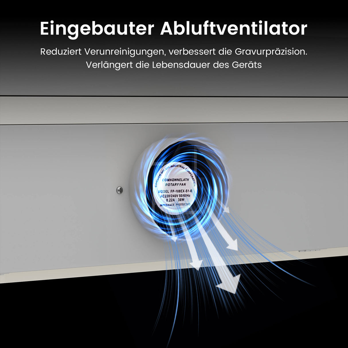 Monport 90W CO2 Laser Graviermaschine & Cutter (500x700mm) mit Autofokus
