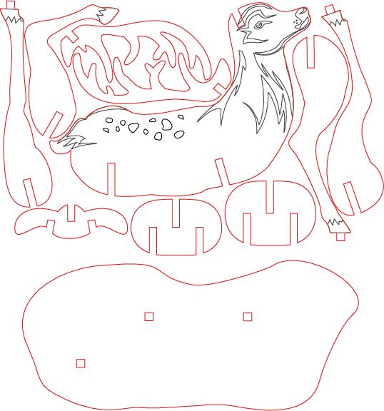 Hirsch - Lasergravur auf hochwertigem Material - MonPortlaser.de