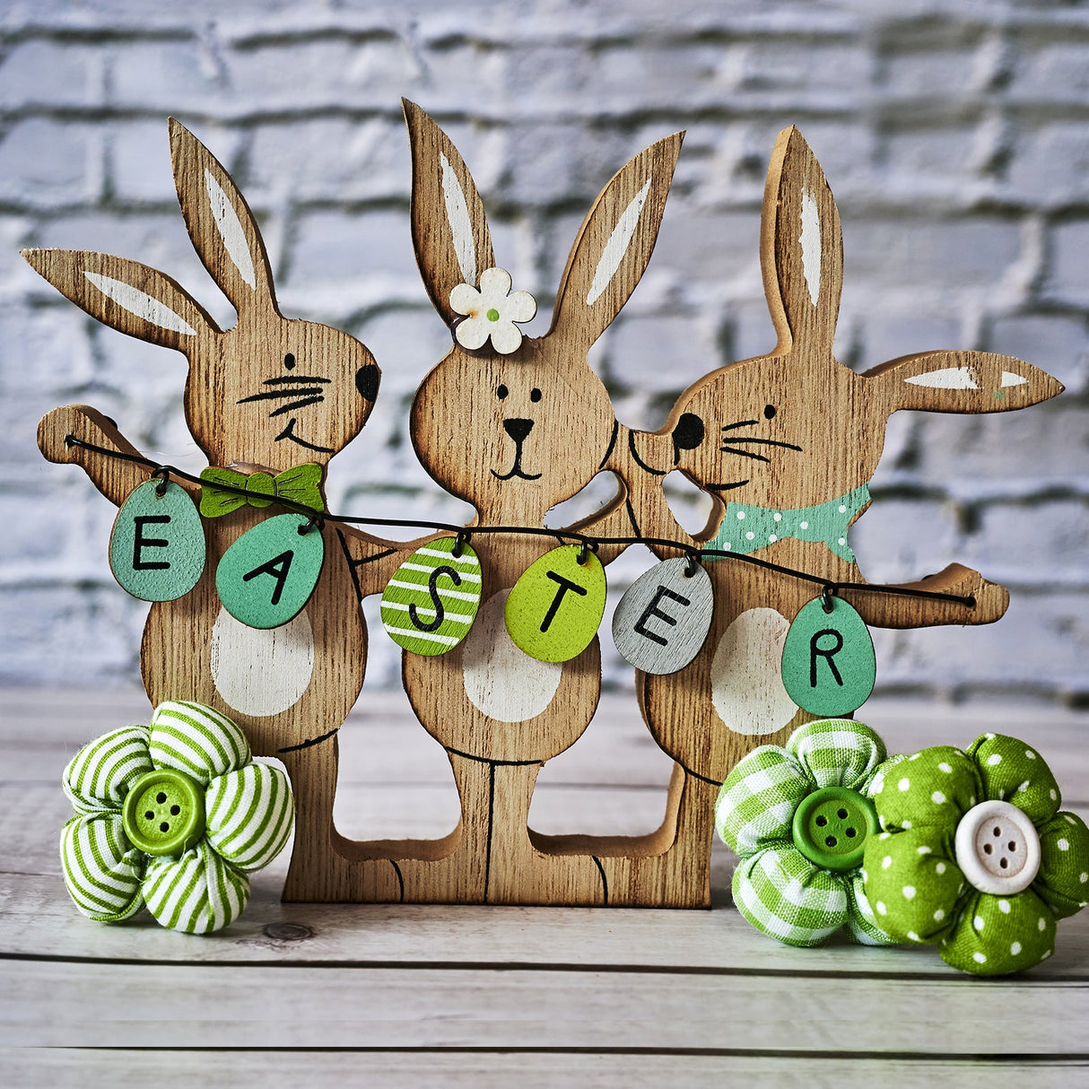 Lasergravierte Holz Osterhasen - Dreierpack: Niedliche Gesellen für die Osterzeit - MonPortlaser.de