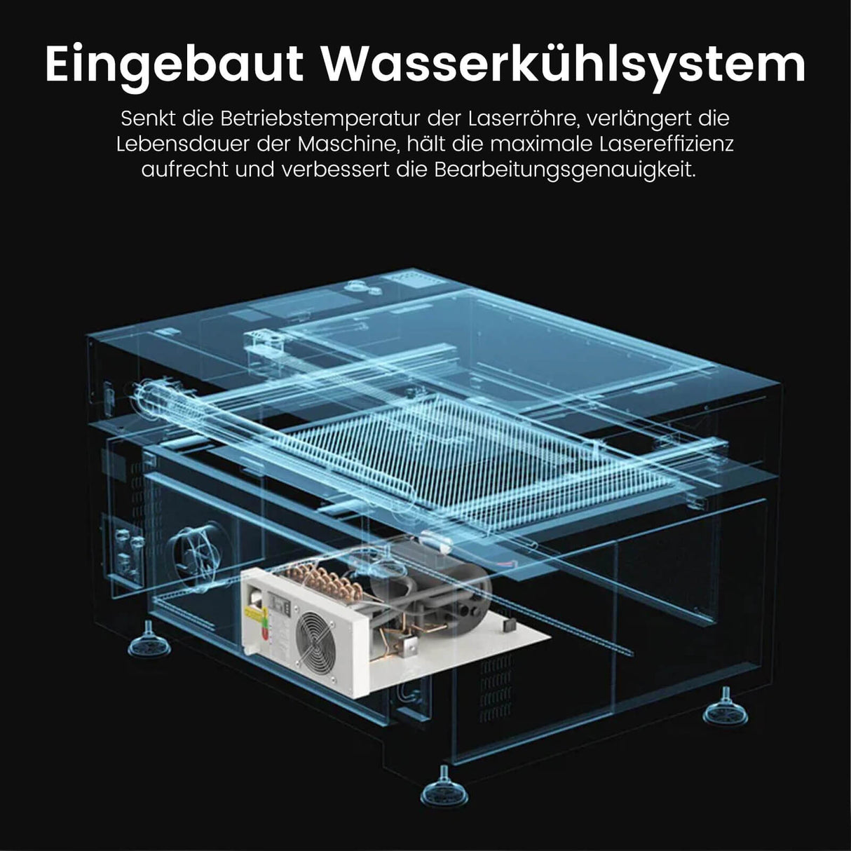 Monport 150W CO2 Eingebaut Wasserkühlsystem Laser Graviermaschine & Cutter mit (1600x 1000mm) Gravurfläche