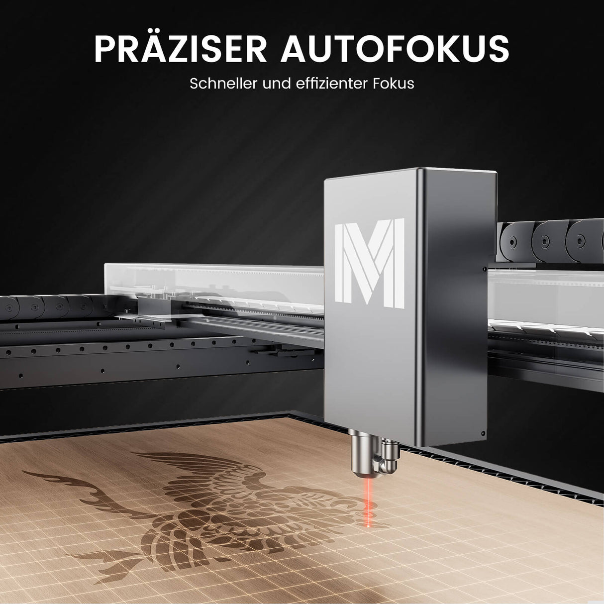 Monport Mega: Die weltweit erste intelligente 70W Desktop-Graviermaschine