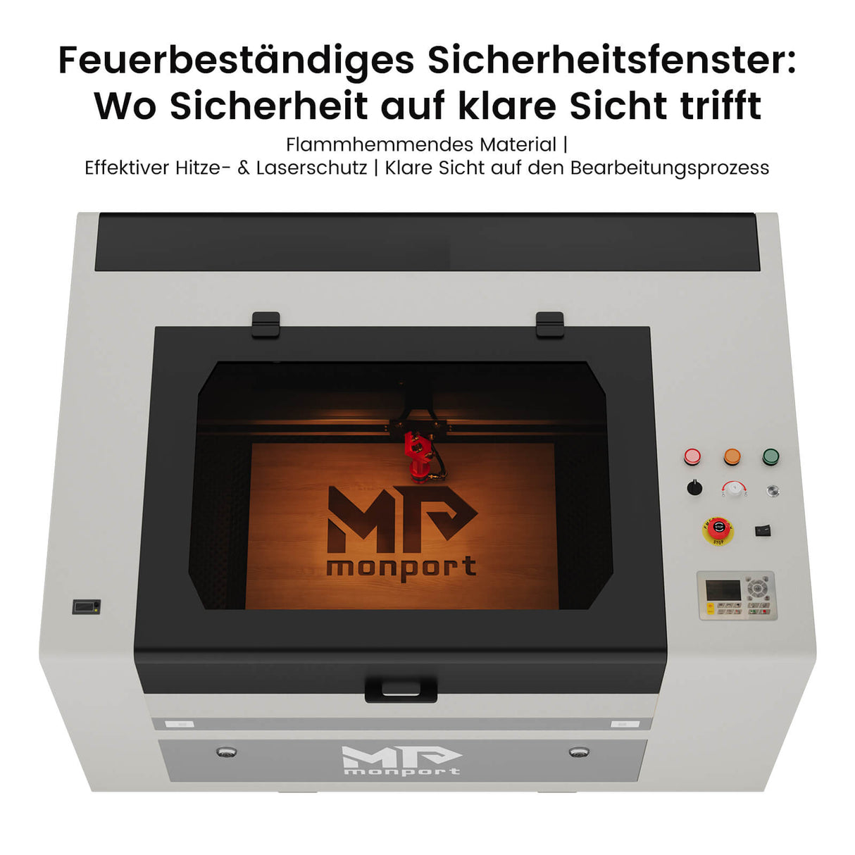 Monport 90W CO2 built-in water cooling system laser engraving machine & cutter with (900 x 600mm) engraving area