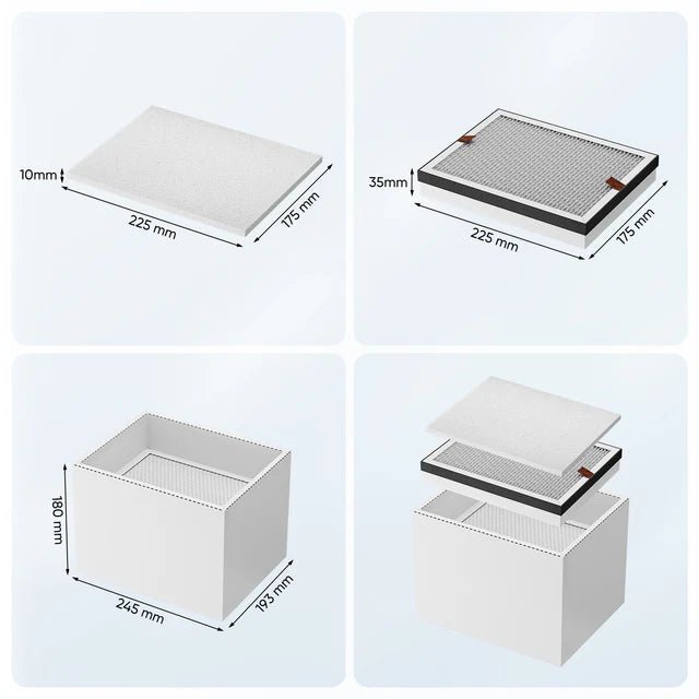 Monport 3 - Schicht - Filterpatronen - Satz für 150W - Rauchreiniger - MonPortlaser.de