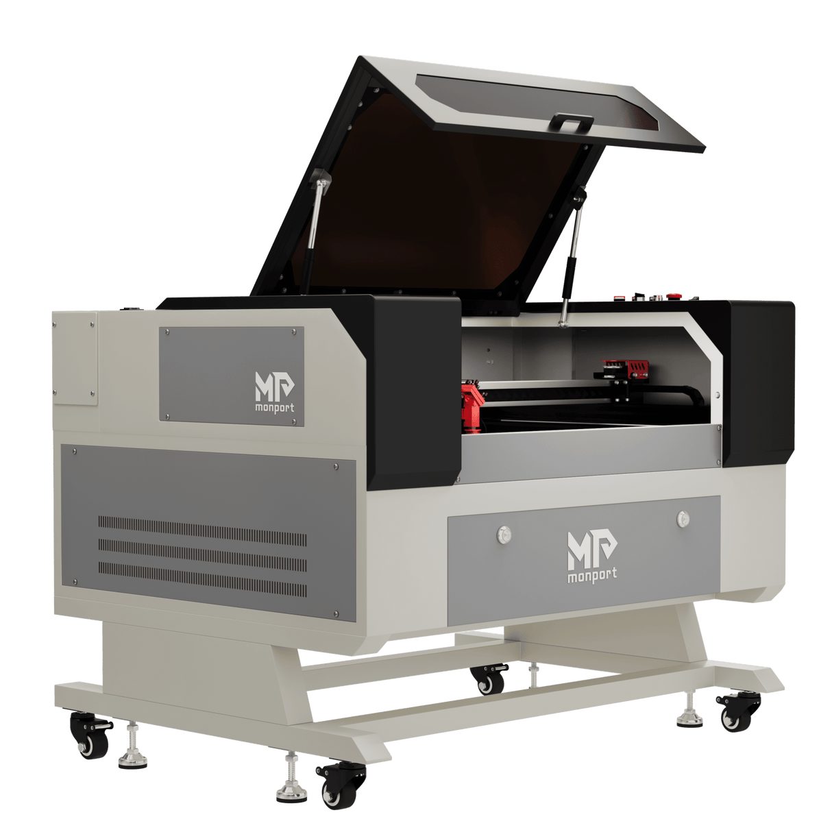 Monport 80W CO2 Laser Graviermaschine & Cutter (500x700mm) mit Autofokus und Halterung - MonPortlaser.de