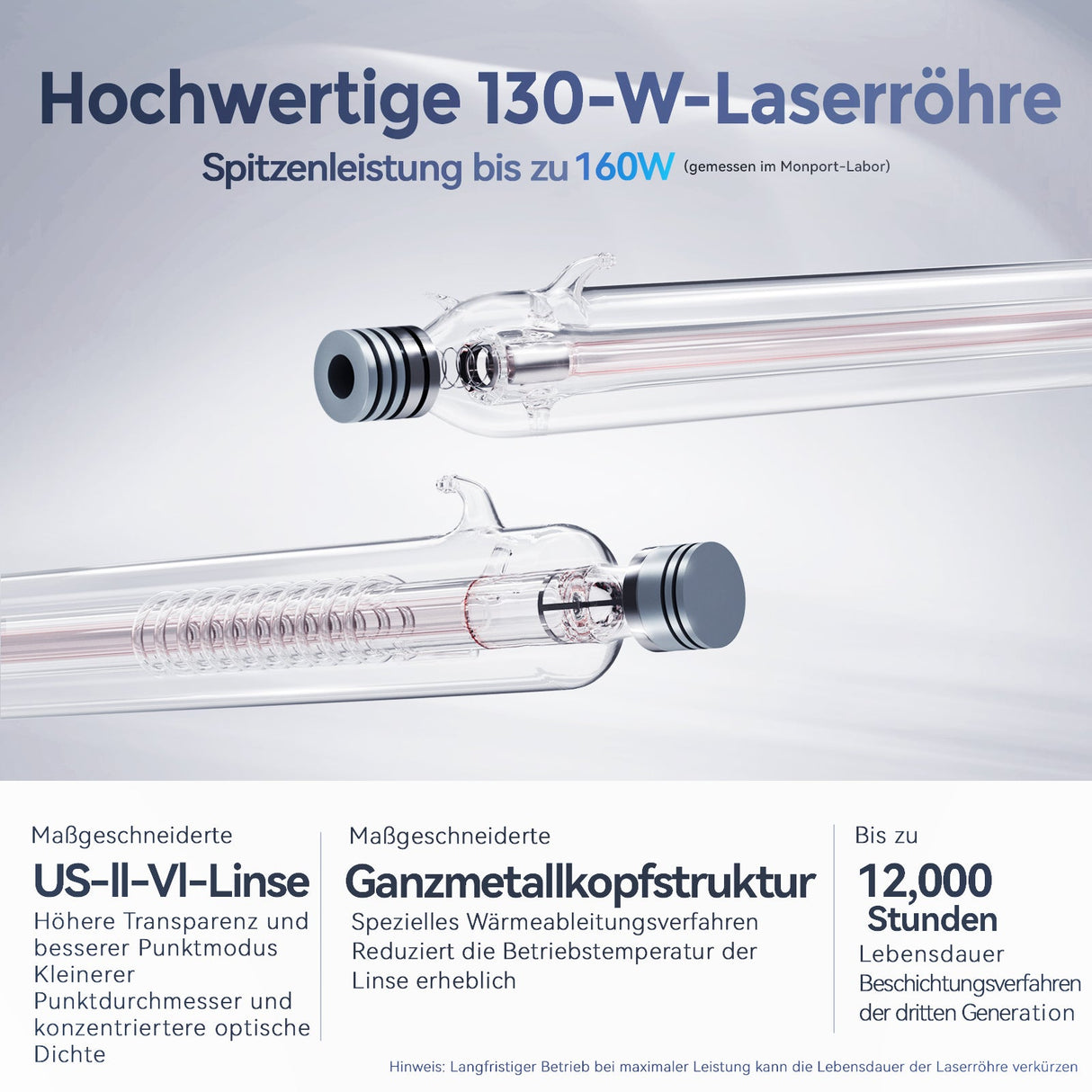 Monport Effi 13S verbesserte Version 130W CO2 - Lasergravurmaschine und Schneidemaschine mit Autofokus - Funktion und integrierter Wasserkühler - MonPortlaser.de