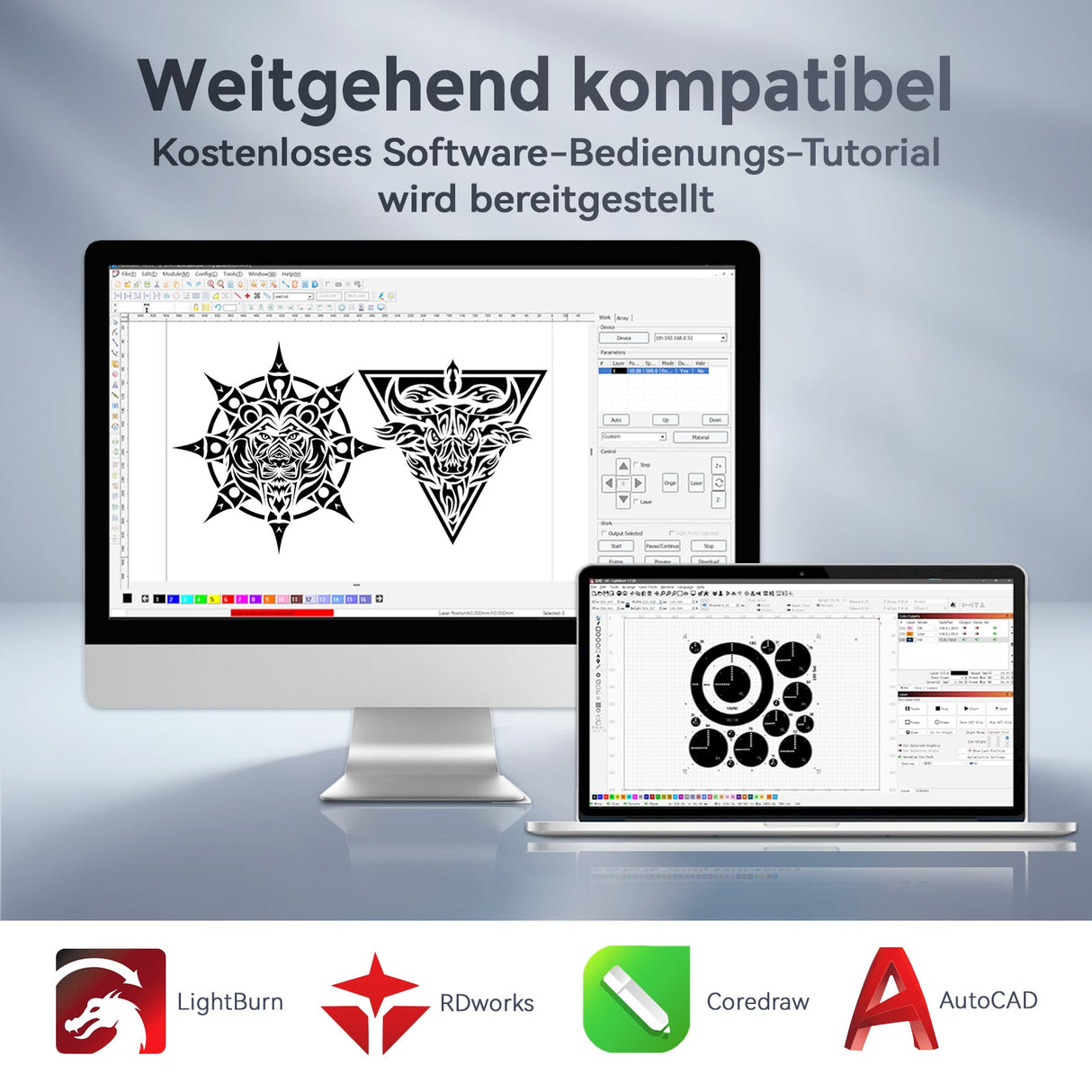 Monport Effi 16S verbesserte Version 150W CO2 - Lasergravurmaschine und Schneidemaschine mit Autofokus - Funktion und integrierter Wasserkühler - MonPortlaser.de